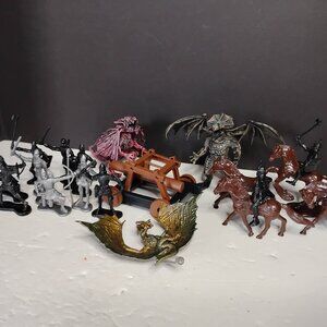 Knights & Dragons Battle Toy Figures Set